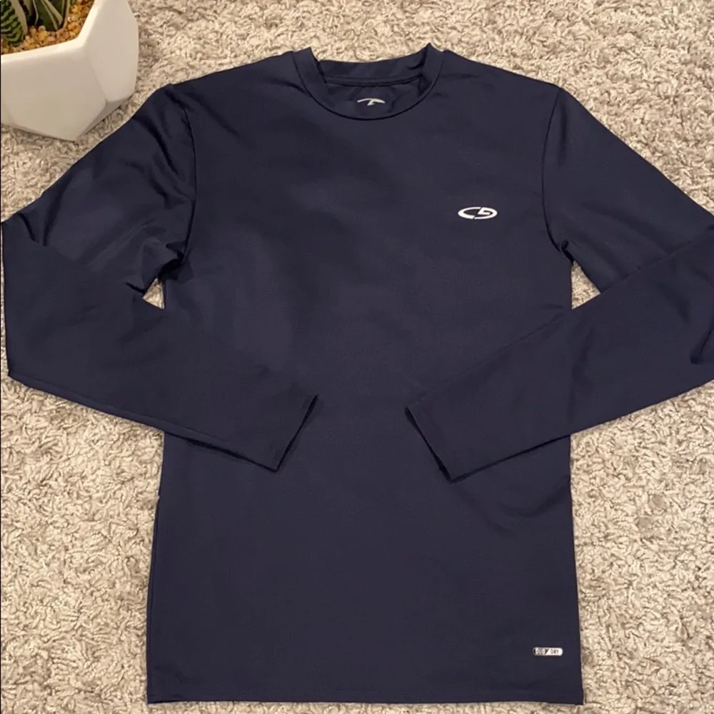 CG by Champion boys duo dry long sleeve top dark blue size Small